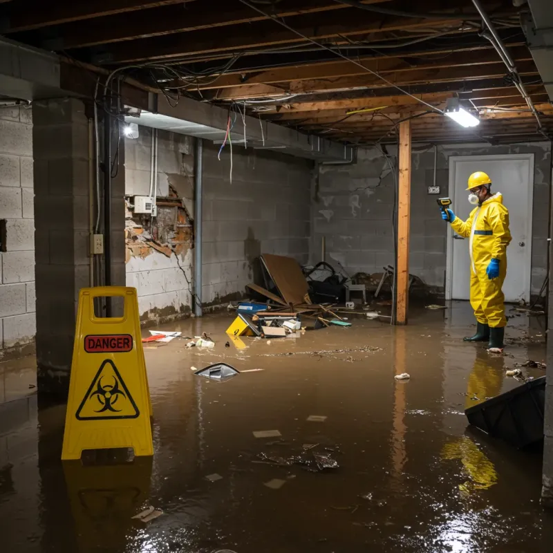 Flooded Basement Electrical Hazard in Northfield, VT Property